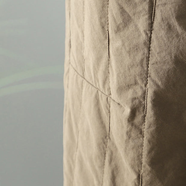 Buddha Stones Straight Lines Stripes Cotton Fleece-Lined Women's Harem Pants With Pockets - image 4