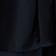 Buddha Stones Black Plain Frog-Button Lapel Women's Cotton Long Sleeve Shirt - image 9