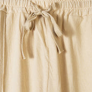 Buddha Stones Solid Color Side Buttons Men's Cotton Pants With Pockets - image 1