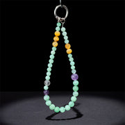 Buddha Stones Jade Beaded Prosperity Key Chain Phone Hanging Decoration - image 4