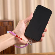 Buddha Stones Purple Chalcedony Citrine Crown Beaded Harmony Key Chain Phone Hanging Decoration - image 4