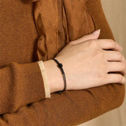 FREE Today: Transformation Strength Natural Black Obsidian String Braided Bracelet - image 2