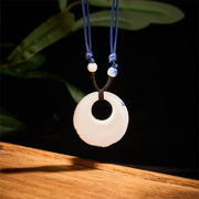 FREE Today: Enlightenment New Beginning Peony Peach Blossoms Lotus Ceramics Necklace Pendant - image 2