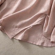 Buddha Stones Jacquard Irregular Hem Pleated Design Women's Cotton Long Sleeve Shirt - image 21