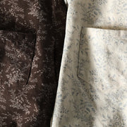 Buddha Stones Fall Floral Print Design Buttons Women's Cotton Long Sleeve Shirt - image 13