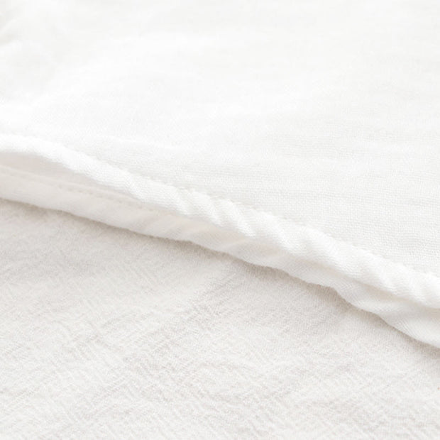 Buddha Stones Fall White Green Grass Buttons Women's Cotton Long Sleeve Shirt - image 12