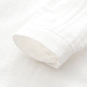 Buddha Stones Fall White Green Grass Buttons Women's Cotton Long Sleeve Shirt - image 11