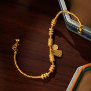 FREE Today: Luck Blessing 24k Gold Plated Brass Fu Character Charm Bracelet - image 7