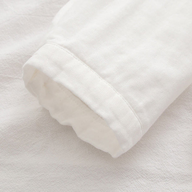 Buddha Stones Fall Pink Plum Blossoms Embroidery Buttons Women's Cotton Long Sleeve Shirt - image 11