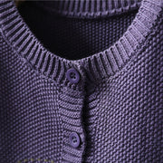 Buddha Stones Floral Embroidery Buttons Cotton Women's Long Sleeve Knitted Cardigan Sweater - image 11