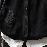 Buddha Stones Fall Floral Buttons Cotton Women's Long Sleeve Knitted Cardigan Sweater - image 30