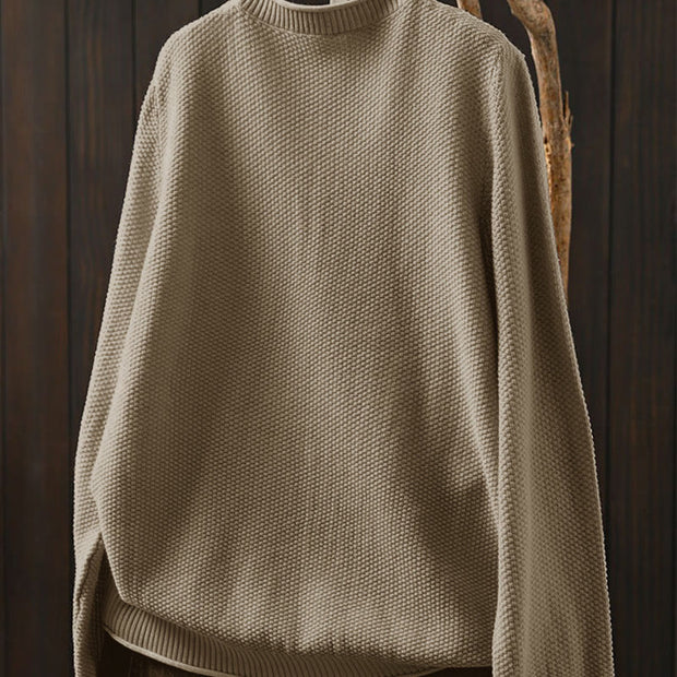 Buddha Stones Fall Colorful Buttons V-Neck Cotton Women's Long Sleeve Knitted Sweater - image 2