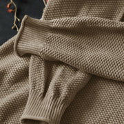 Buddha Stones Fall Colorful Buttons V-Neck Cotton Women's Long Sleeve Knitted Sweater - image 4