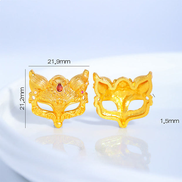 Buddha Stones Fox Bell Charm Fu Character Copper Woven Purple String Luck Bracelet - image 3