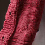 Buddha Stones Fall Lace Buttons Cotton Women's Long Sleeve Knitted Cardigan Sweater With Pockets - image 10