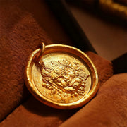 FREE Today: Prosperity Protection 24k Gold Plated Brass Yellow Jambhala Chain Pendant Necklace - image 4