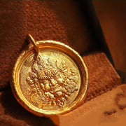 FREE Today: Prosperity Protection 24k Gold Plated Brass Yellow Jambhala Chain Pendant Necklace - image 0