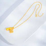 Buddha Stones Pixiu Cross Dorje Vajra Copper Wealth Prosperity Chain Pendant Necklace - image 2