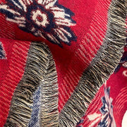 Buddha Stones Fall Cashew Flower Vines Pattern Warm Cozy Scarf Shawl - image 8