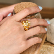 FREE Today: Protection Fox Head Design 24k Gold Plated Brass Adjustable Ring - image 5