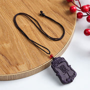 Buddha Stones Fox Mask Butterfly Taotie Peace Buckle Fortune Necklace Pendant - Daoist Mantra - image 15