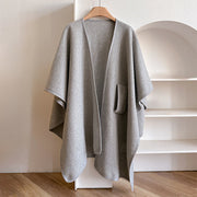 Buddha Stones Winter Solid Color Warm Cozy Split Scarf Shawl - image 13