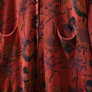 Buddha Stones Sunflower Mid-length Buttons Women's Long Sleeve Knitted Cardigan Sweater With Pockets - image 14