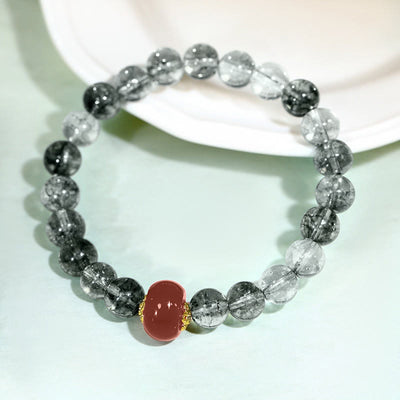 FREE Today: Positive and Lucky Green Phantom Red Agate Bracelet - Green Phantom Red Agate(Wrist Circumference:14-16cm) - image 0