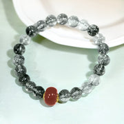 Buddha Stones Green Phantom Red Agate Positive Bracelet - Green Phantom Red Agate(Wrist Circumference:15cm) - image 0