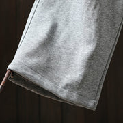 Buddha Stones Fall Solid Color-Blocked Women's Cotton Pants With Pockets - image 11