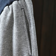 Buddha Stones Fall Solid Color-Blocked Women's Cotton Pants With Pockets - image 8