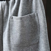 Buddha Stones Fall Solid Color-Blocked Women's Cotton Pants With Pockets - image 9