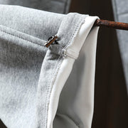 Buddha Stones Fall Solid Color-Blocked Women's Cotton Pants With Pockets - image 12