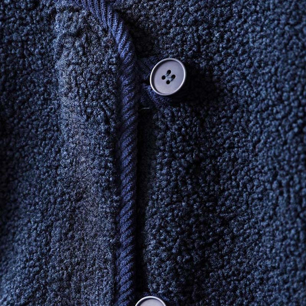 Buddha Stones Winter Zipper Buttons Long Sleeve Thermal Warm Cotton Women's Jacket With Pockets - image 10