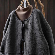 Buddha Stones Winter Zipper Buttons Long Sleeve Thermal Warm Cotton Women's Jacket With Pockets - image 24