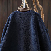 Buddha Stones Winter Zipper Buttons Long Sleeve Thermal Warm Cotton Women's Jacket With Pockets - image 6