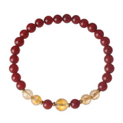 Buddha Stones Red Agate Citrine Confidence Pleasure Bracelet - image 3