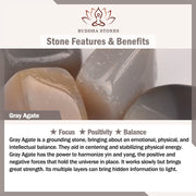 Buddha Stones Gray Agate Red Agate Chalcedony Balance Bracelet - image 6