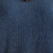 Buddha Stones Fall Plain DarkBlue Long Sleeve Corduroy Midi Dress With Pockets - image 9