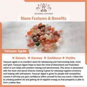 Buddha Stones Tourmaline Yanyuan Agate Peach Blossoms Love Bracelet - image 4