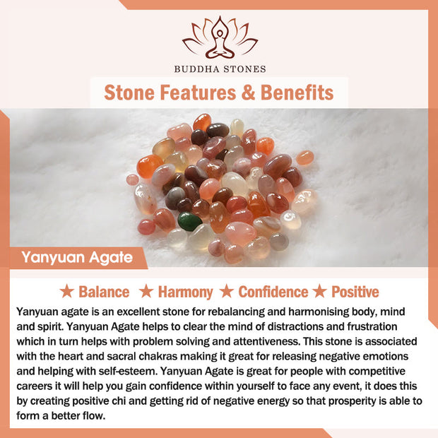 Buddha Stones Tourmaline Yanyuan Agate Peach Blossoms Love Bracelet - image 4