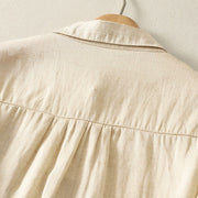 Buddha Stones Spring Embroiderd Flower Long Sleeve Women's Buttons Shirt - image 4