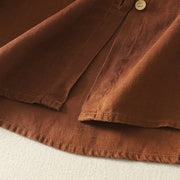 Buddha Stones Spring Embroiderd Flower Long Sleeve Women's Buttons Shirt - image 15