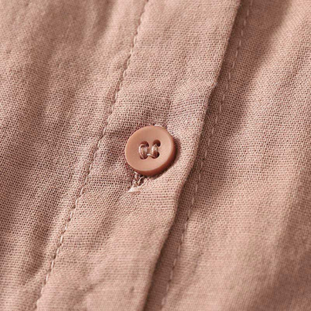 Buddha Stones Embroiderd Flower Vine Pattern Long Sleeve Women's Lapel Shirt - image 11