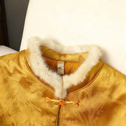 Buddha Stones Frog-Button Traditional Chinese Patterns Women's Long Sleeve Thickened Jacket  - image 2