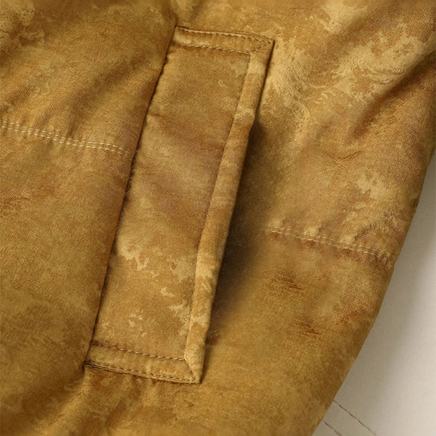 Buddha Stones Frog-button Dark Pattern Jacquard Women's Long Sleeve Thickened Jacket With Pockets - image 10