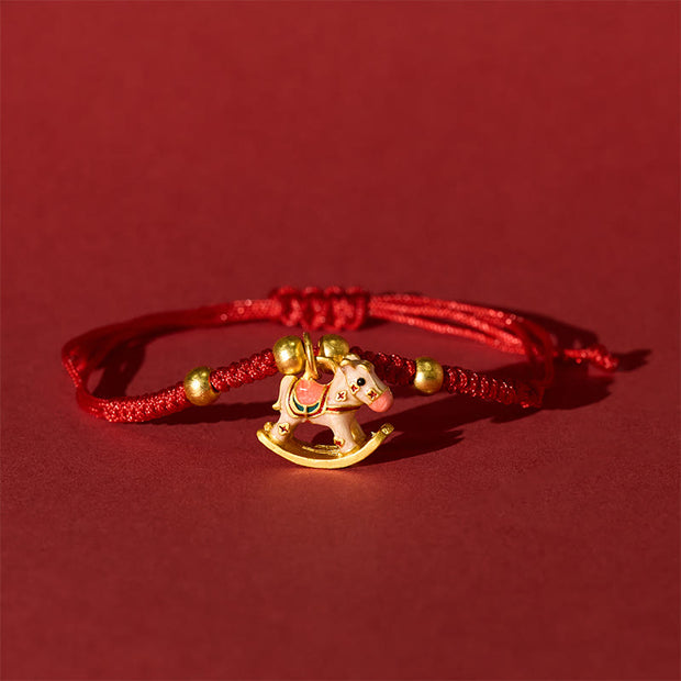 Buddha Stones Year Of The Horse Lucky Beads Red String Protection Adjustable Braided Bracelet - image 7