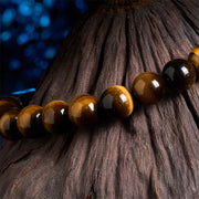 Buddha Stones Natural Black Tourmaline Tiger Eye Positive Bracelet - image 4