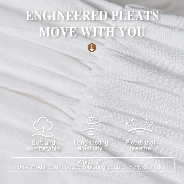 Buddha Stones Cotton Elegant White Flowers Pattern Women's Elastic Waist Harem Pants - image 4