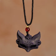 FREE Today: Fortune and Wealth Fox Mask Butterfly Taotie Peace Buckle Necklace Pendant - image 1